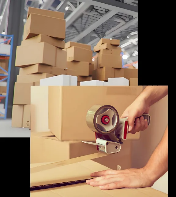 Pinnacle Packaging warehouse and packaging materials, Mississauga, ON